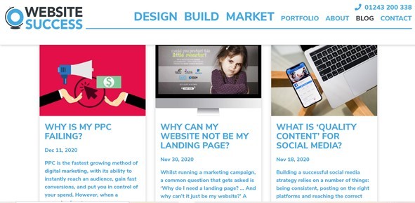 Website Success blog